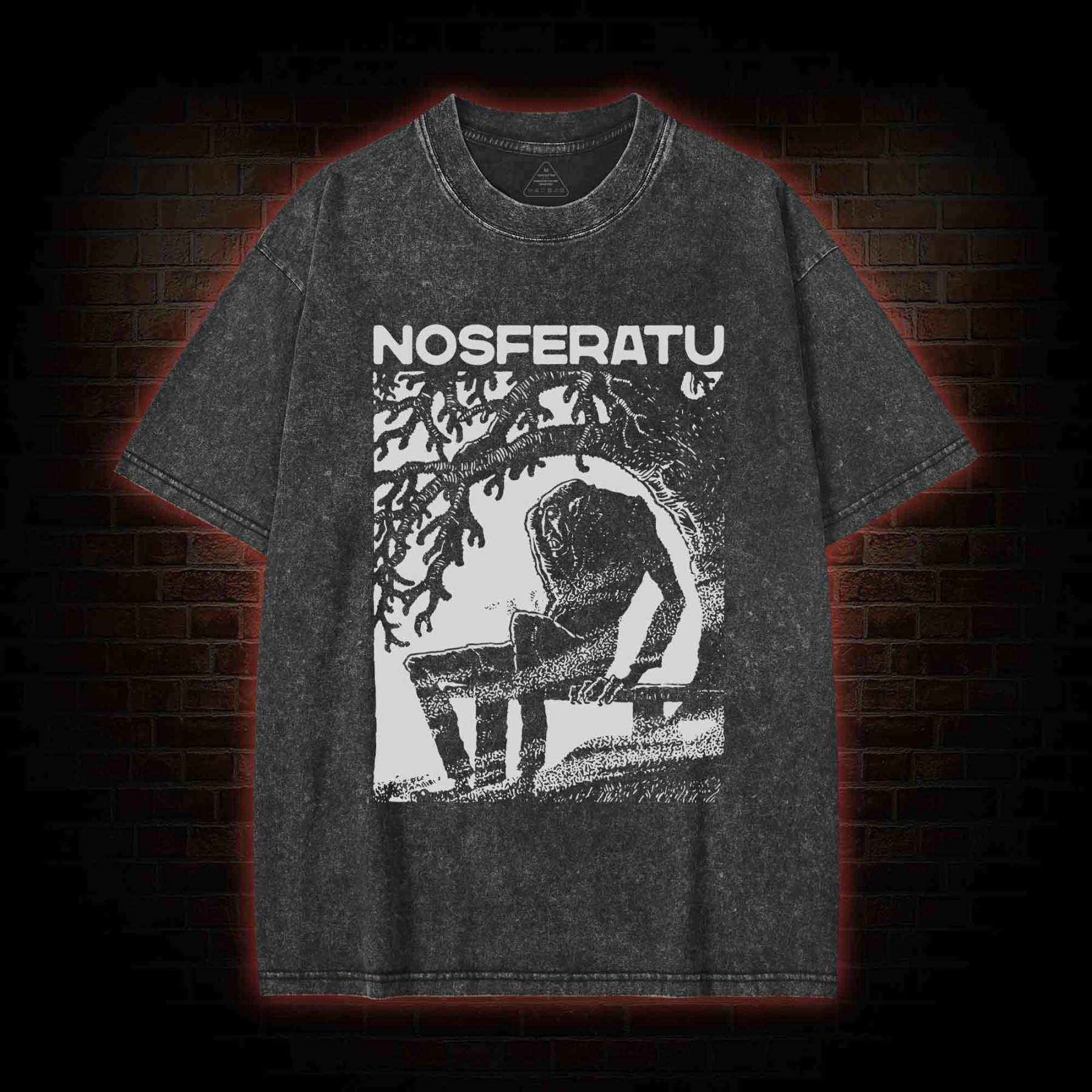 The Vampire Nosferatu Washed T-shirt