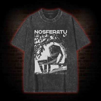 The Vampire Nosferatu Washed T-shirt