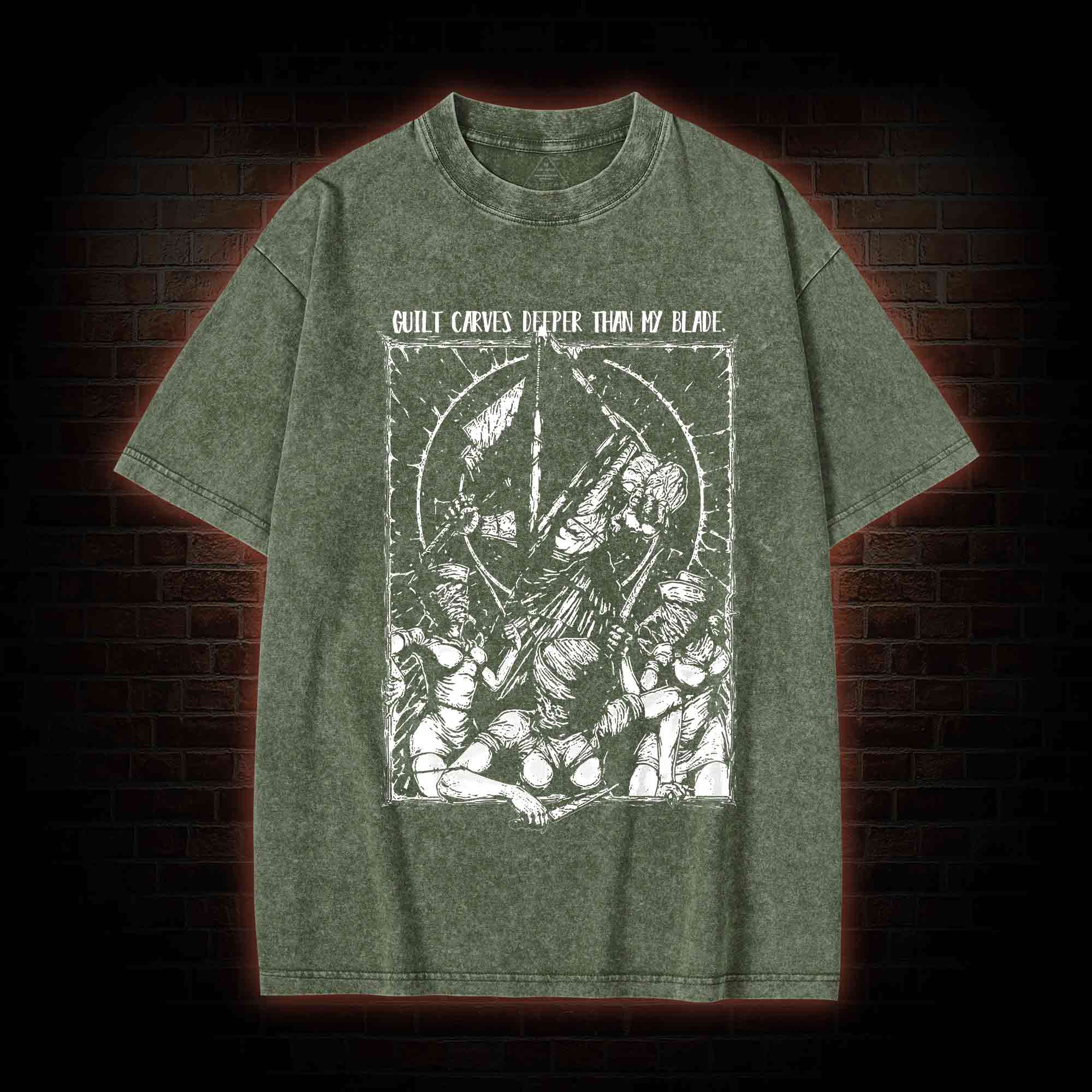 Guilt Carves Deeper Than My Blade Washed T-shirt