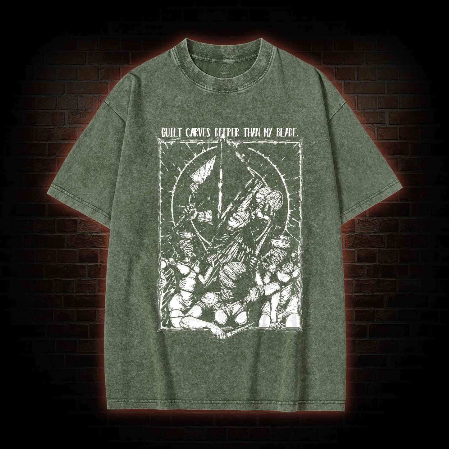 Guilt Carves Deeper Than My Blade Washed T-shirt