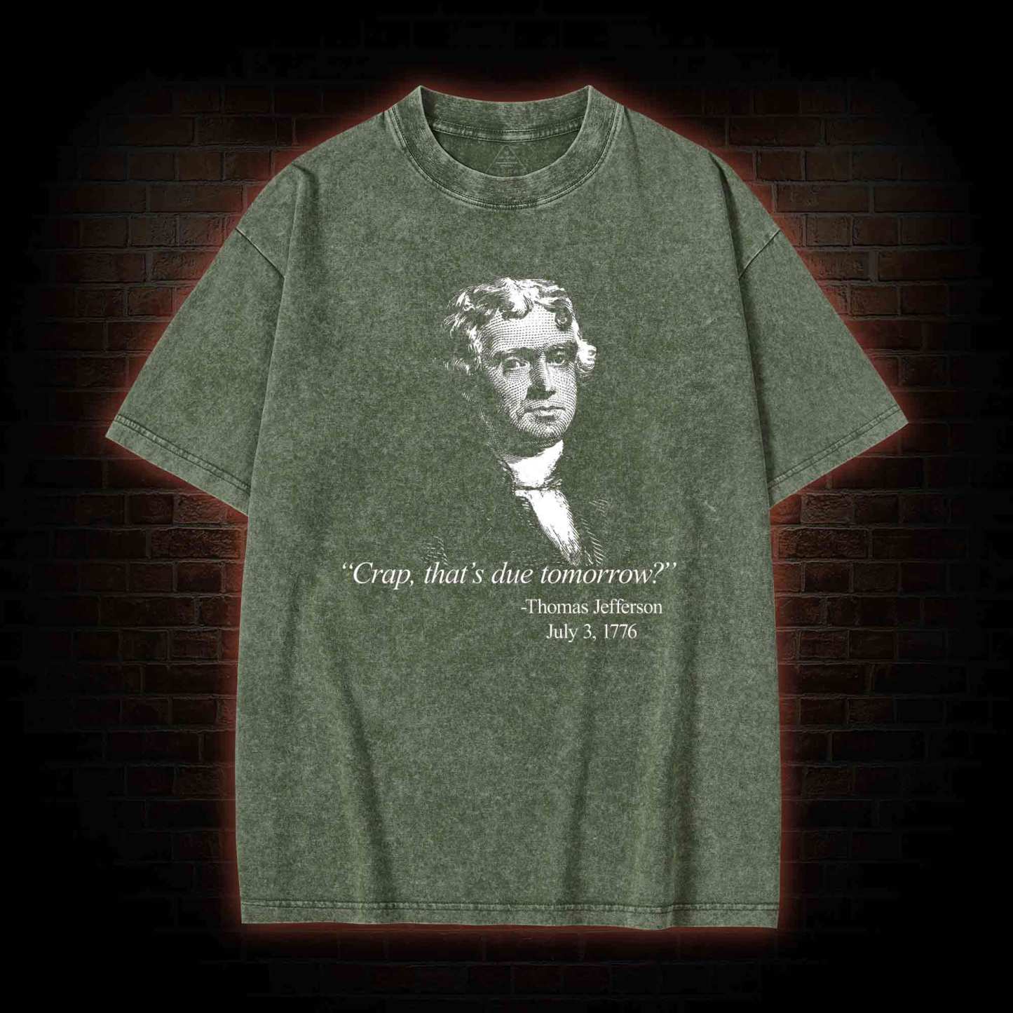 Crap That's Due Tomorrow Washed T-shirt