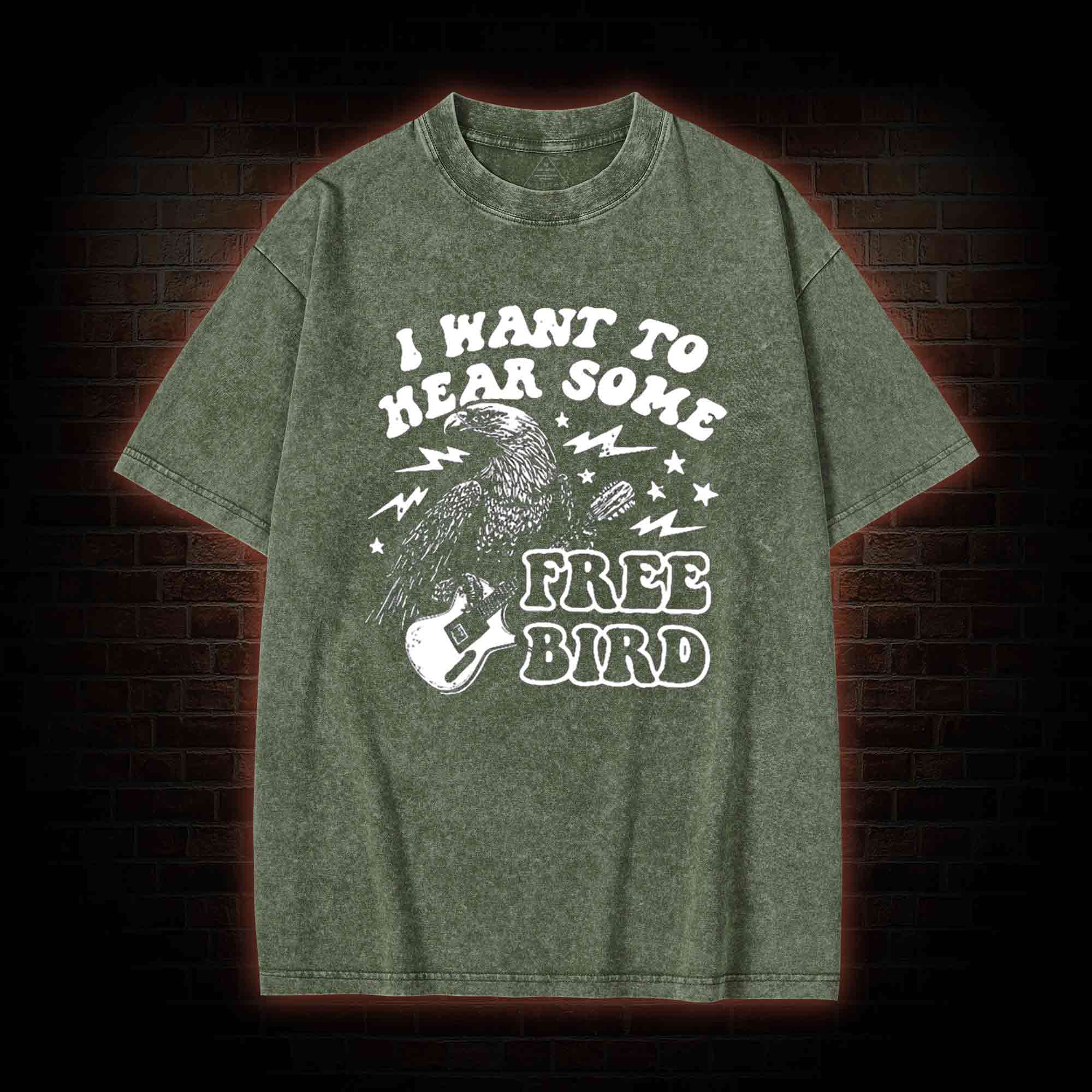 Hear Some Free Bird Washed T-shirt