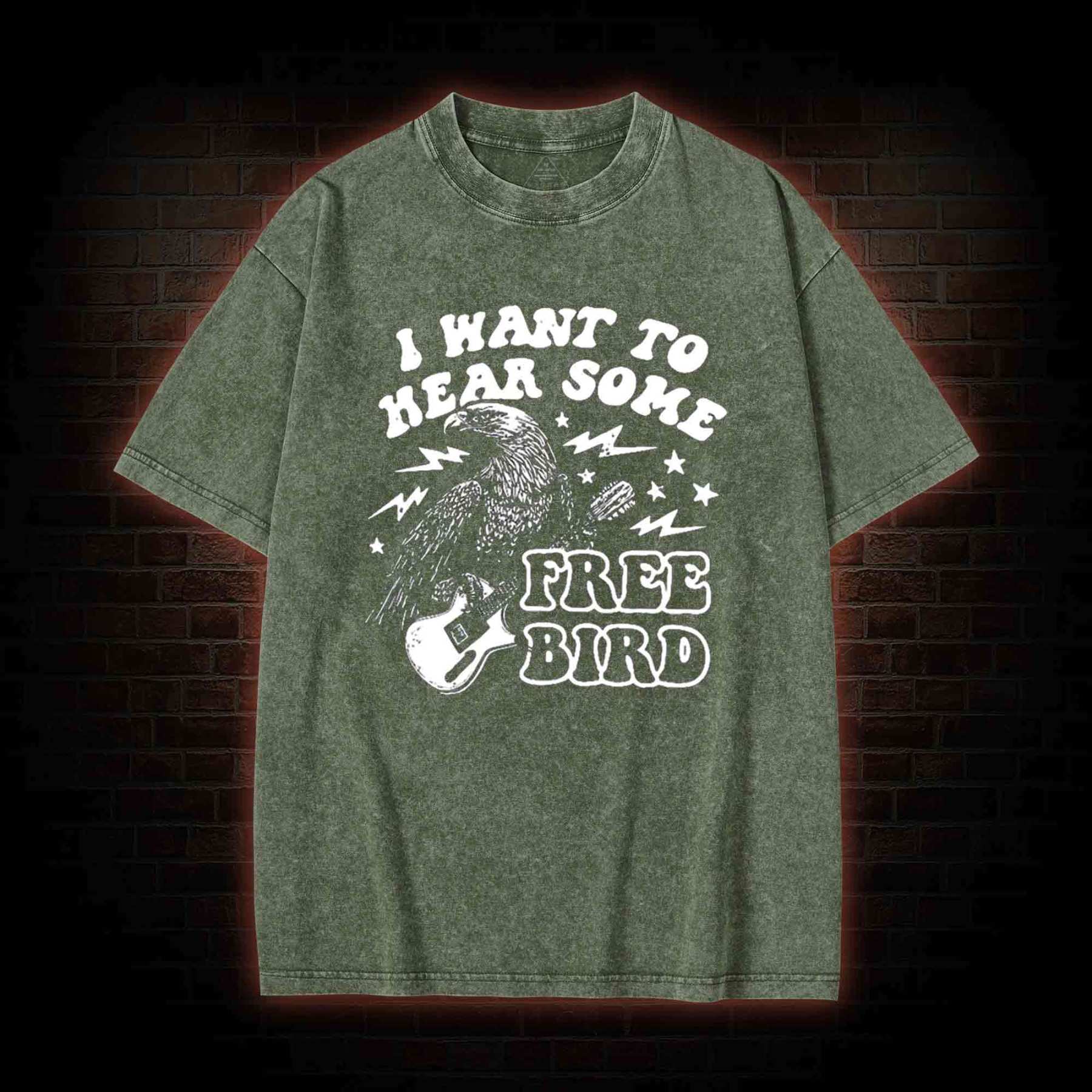 Hear Some Free Bird Washed T-shirt