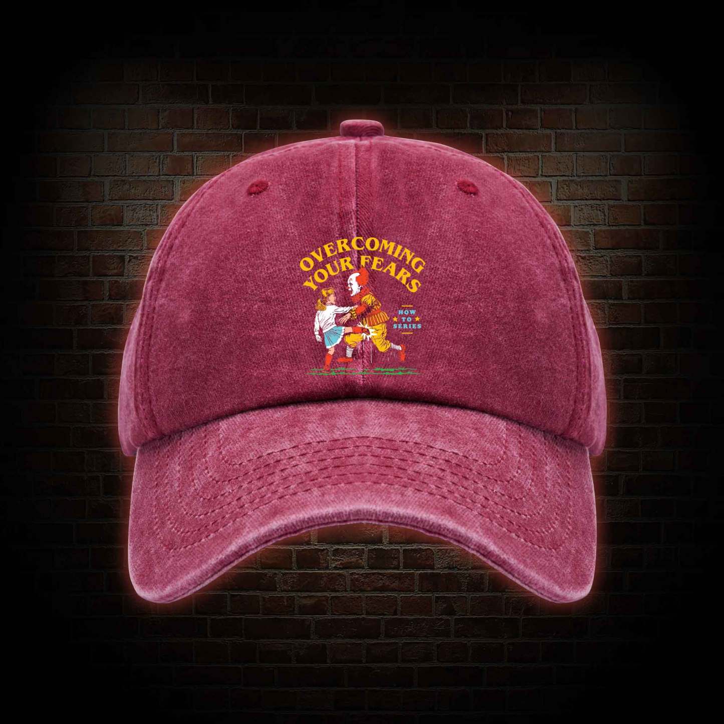 Overcoming Your Fears Washed Vintage Baseball Cap