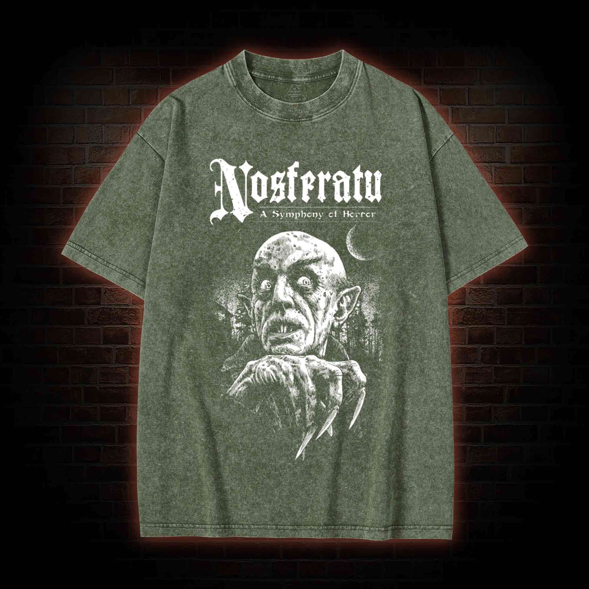 Nosferatu: A Symphony of Horror Washed T-shirt