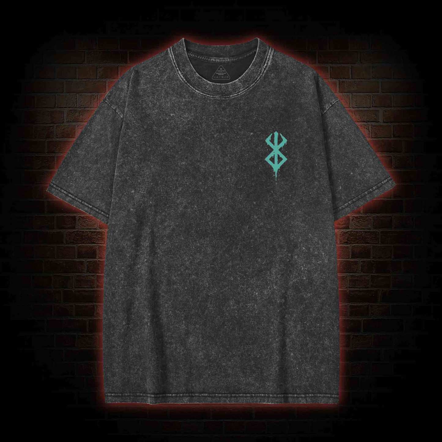Berserk Guts Back Print Washed T-shirt