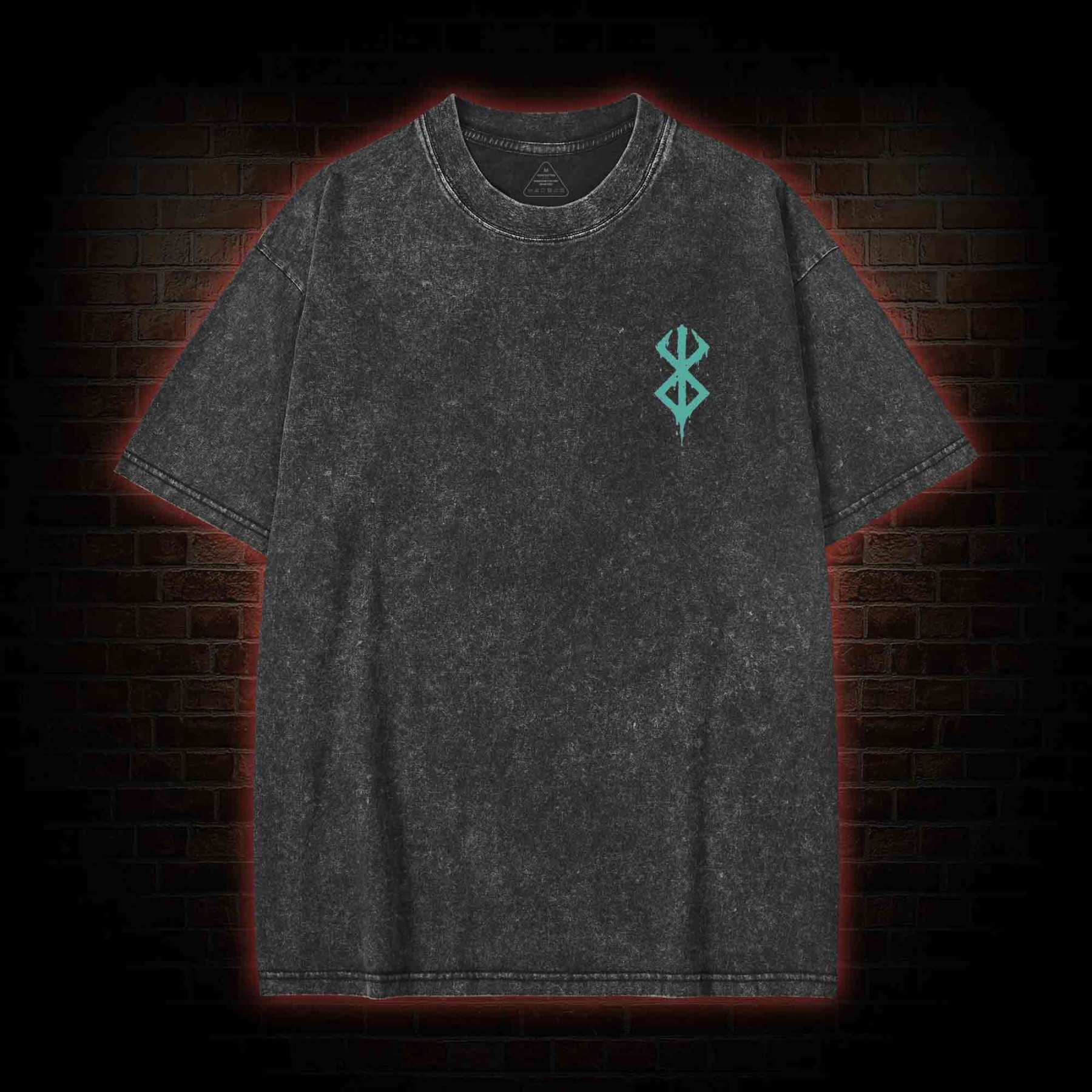 Berserk Guts Back Print Washed T-shirt