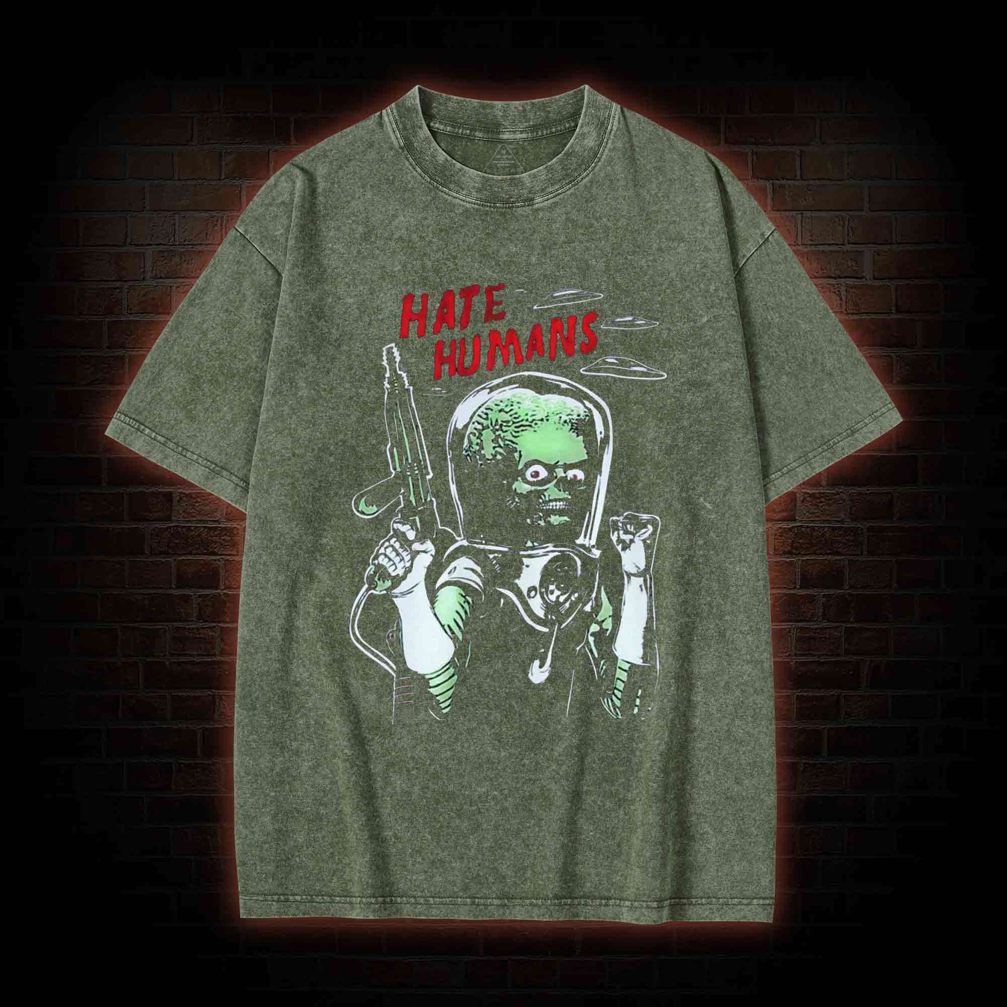 Hate Humans Washed T-shirt