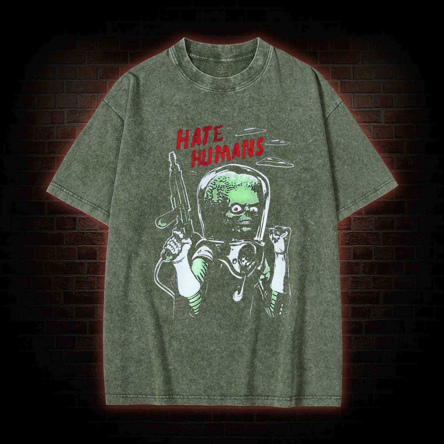 Hate Humans Washed T-shirt