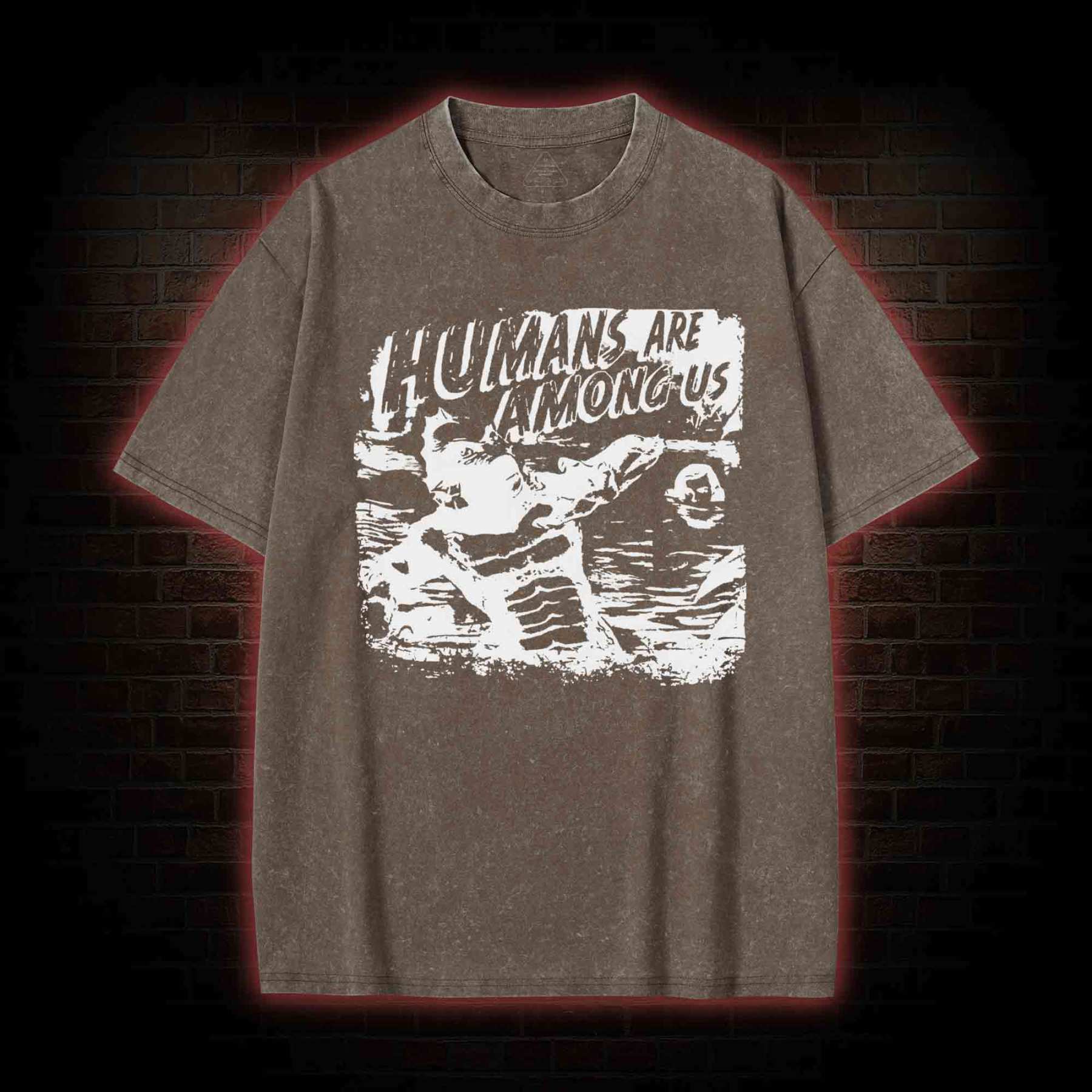Humans are Among Us Washed T-shirt