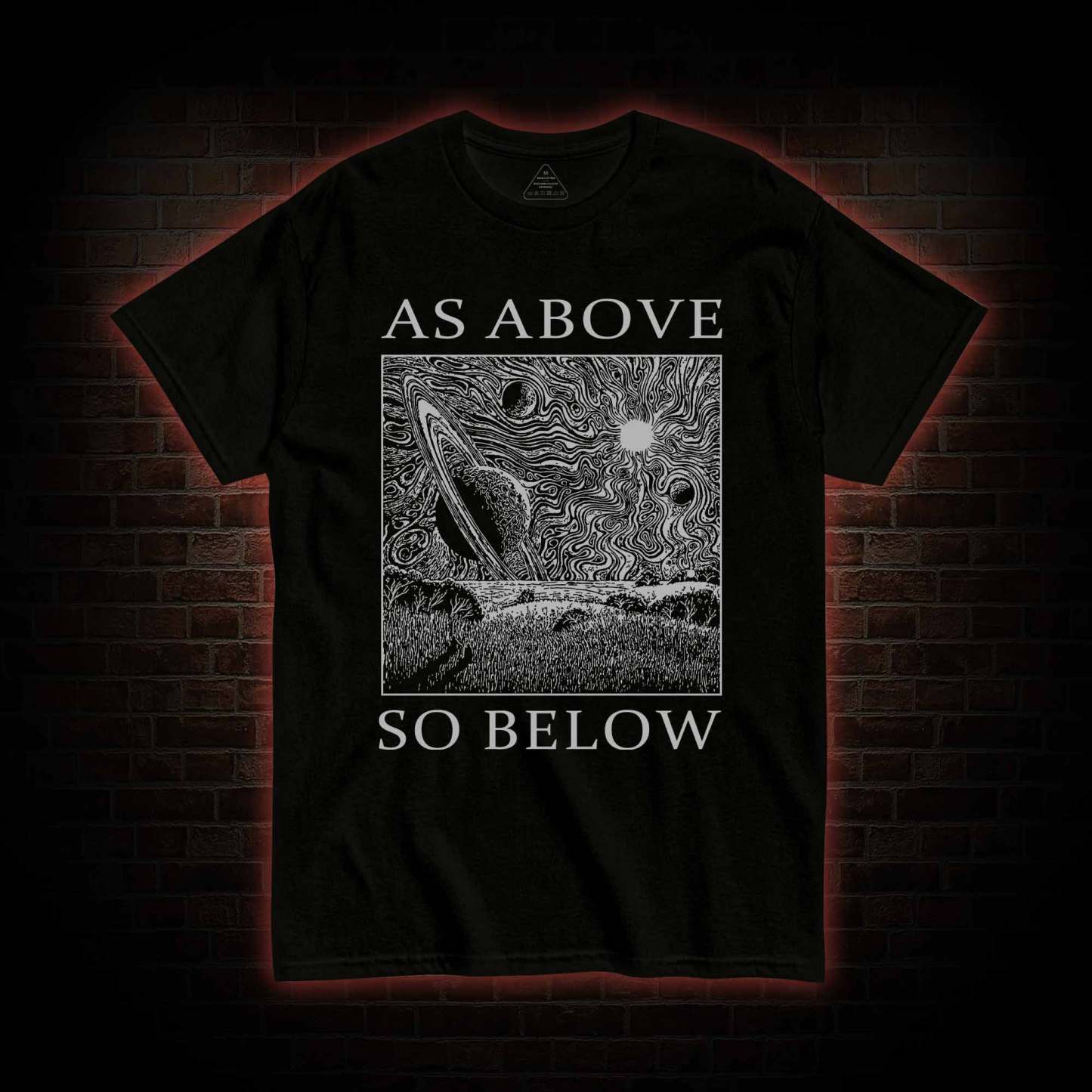 Retro As Above So Below T-shirt
