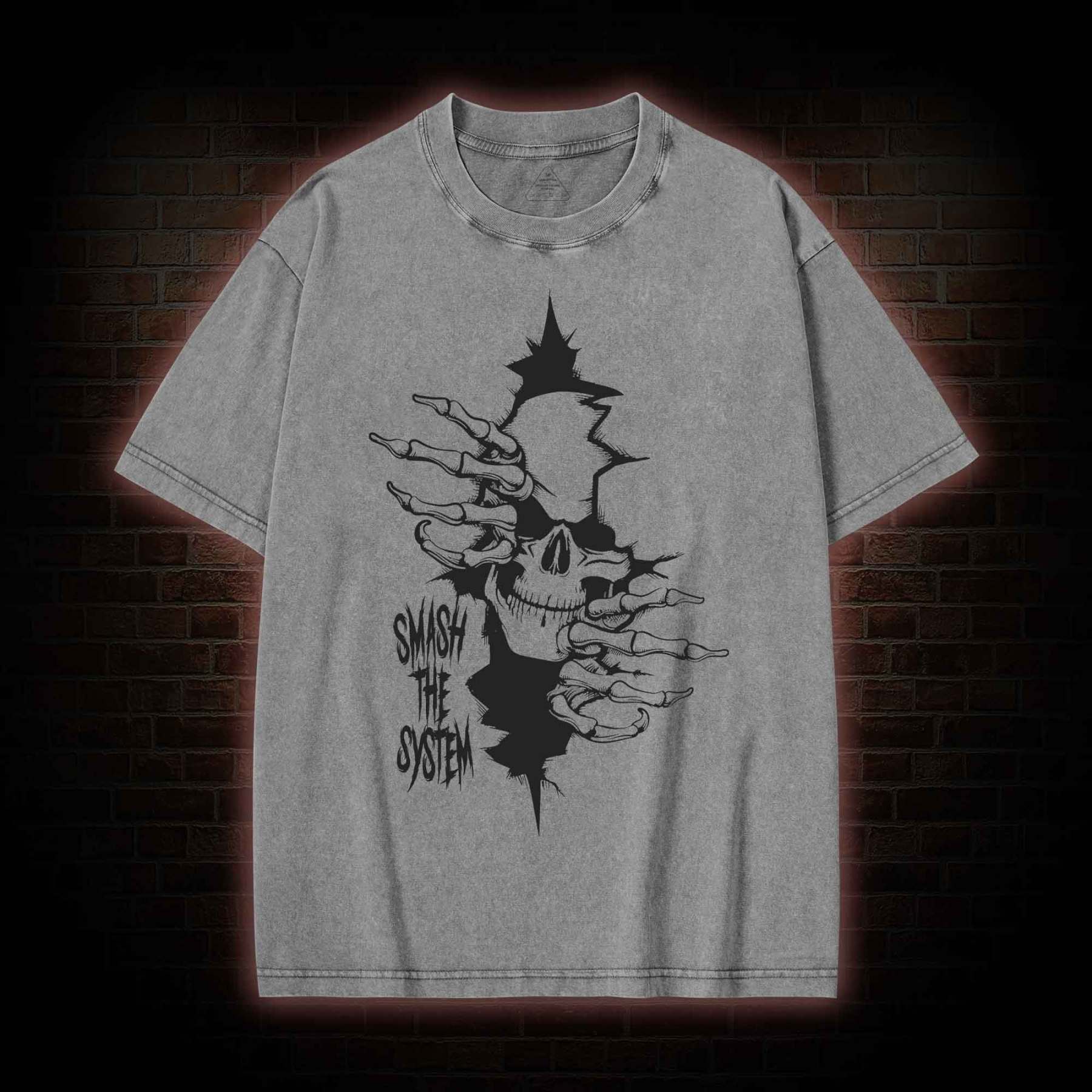 Smash the System Washed T-shirt