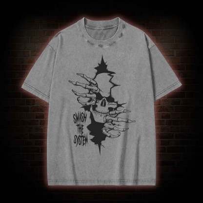 Smash the System Washed T-shirt