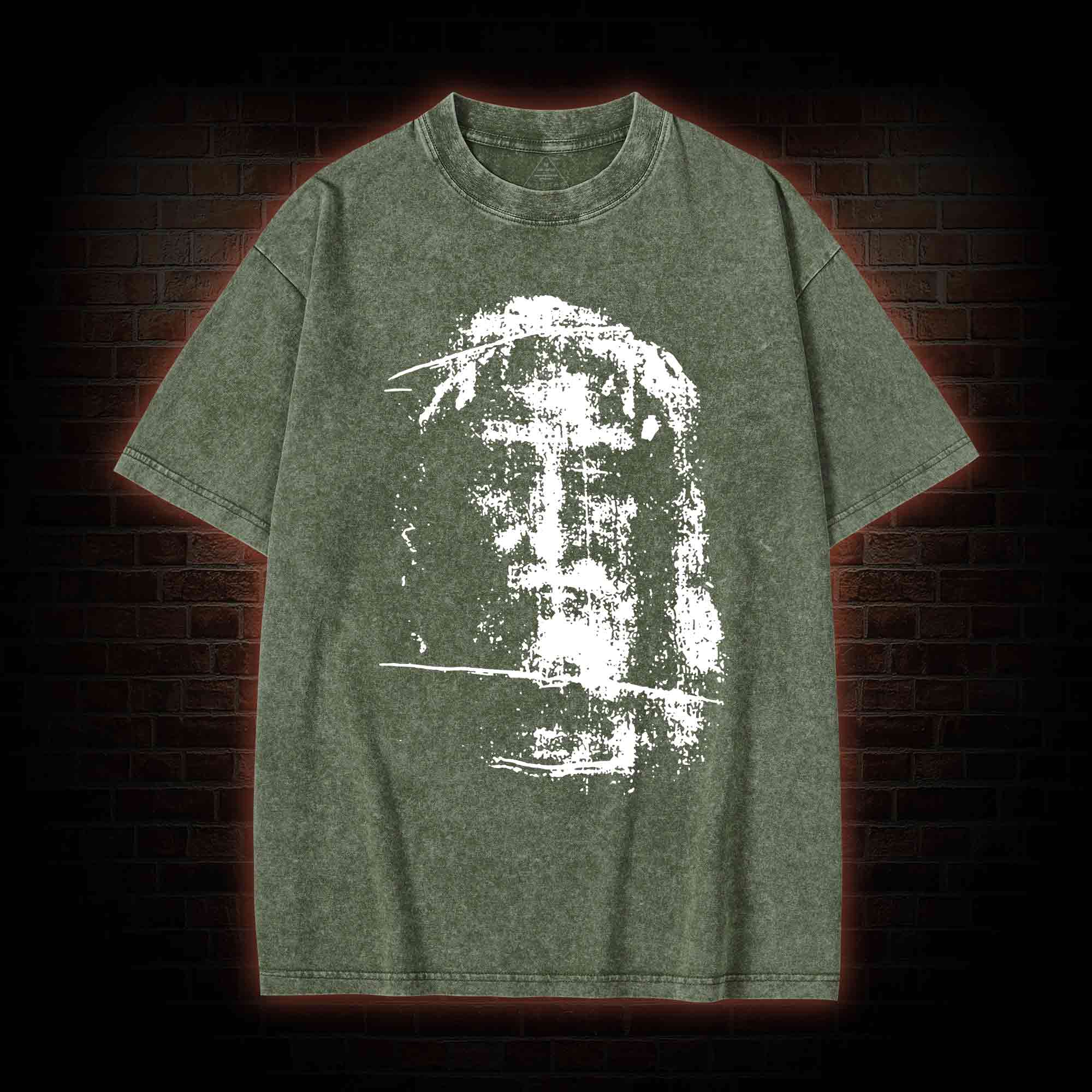 Jesus Christ Face Washed T-shirt