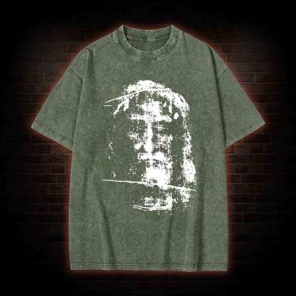 Jesus Christ Face Washed T-shirt
