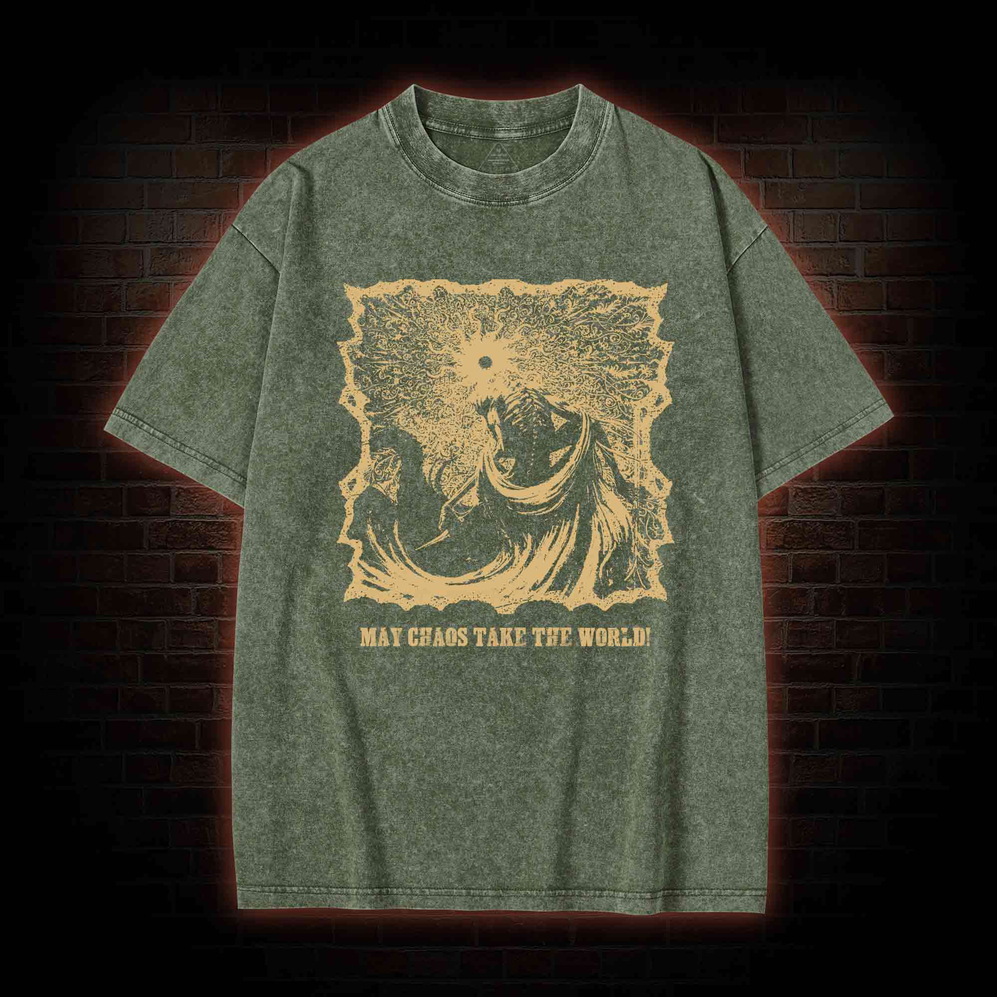 May Chaos Take The World Washed T-shirt