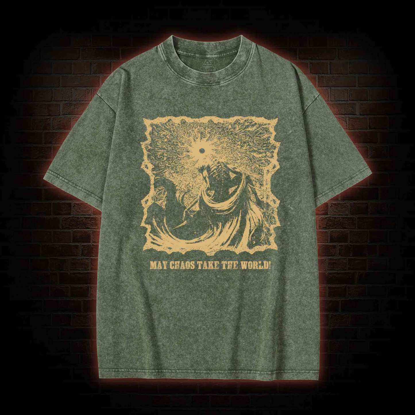 May Chaos Take The World Washed T-shirt