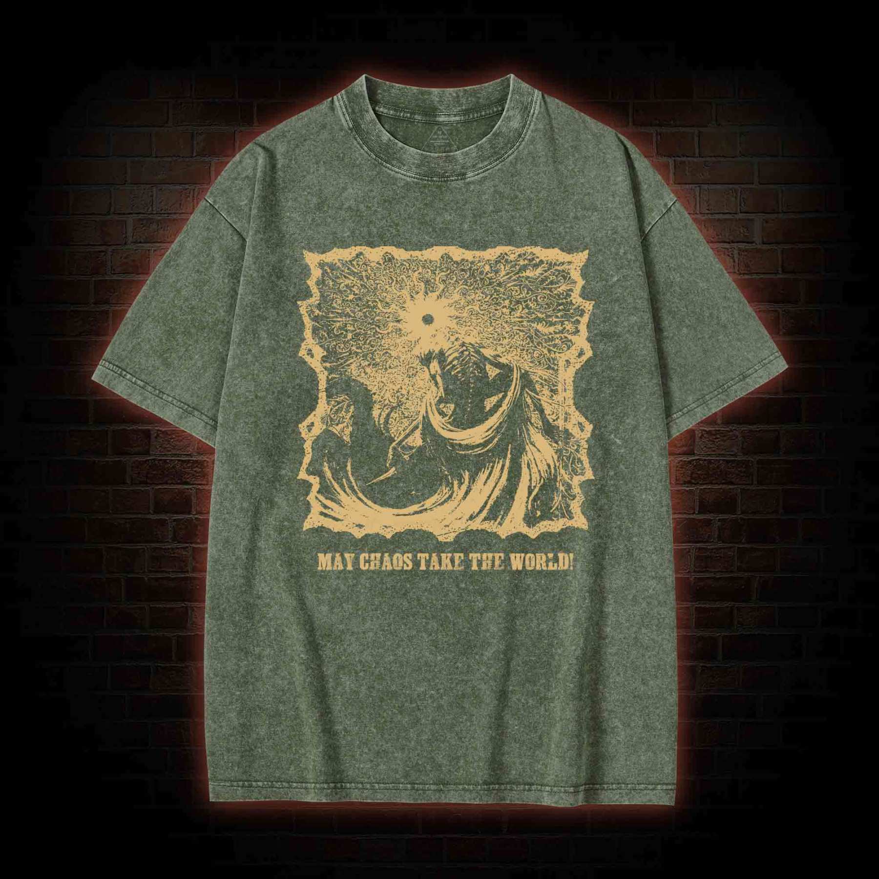 May Chaos Take The World Washed T-shirt