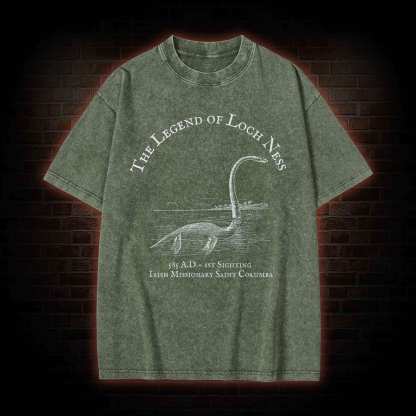 Loch Ness Monster Washed T-shirt