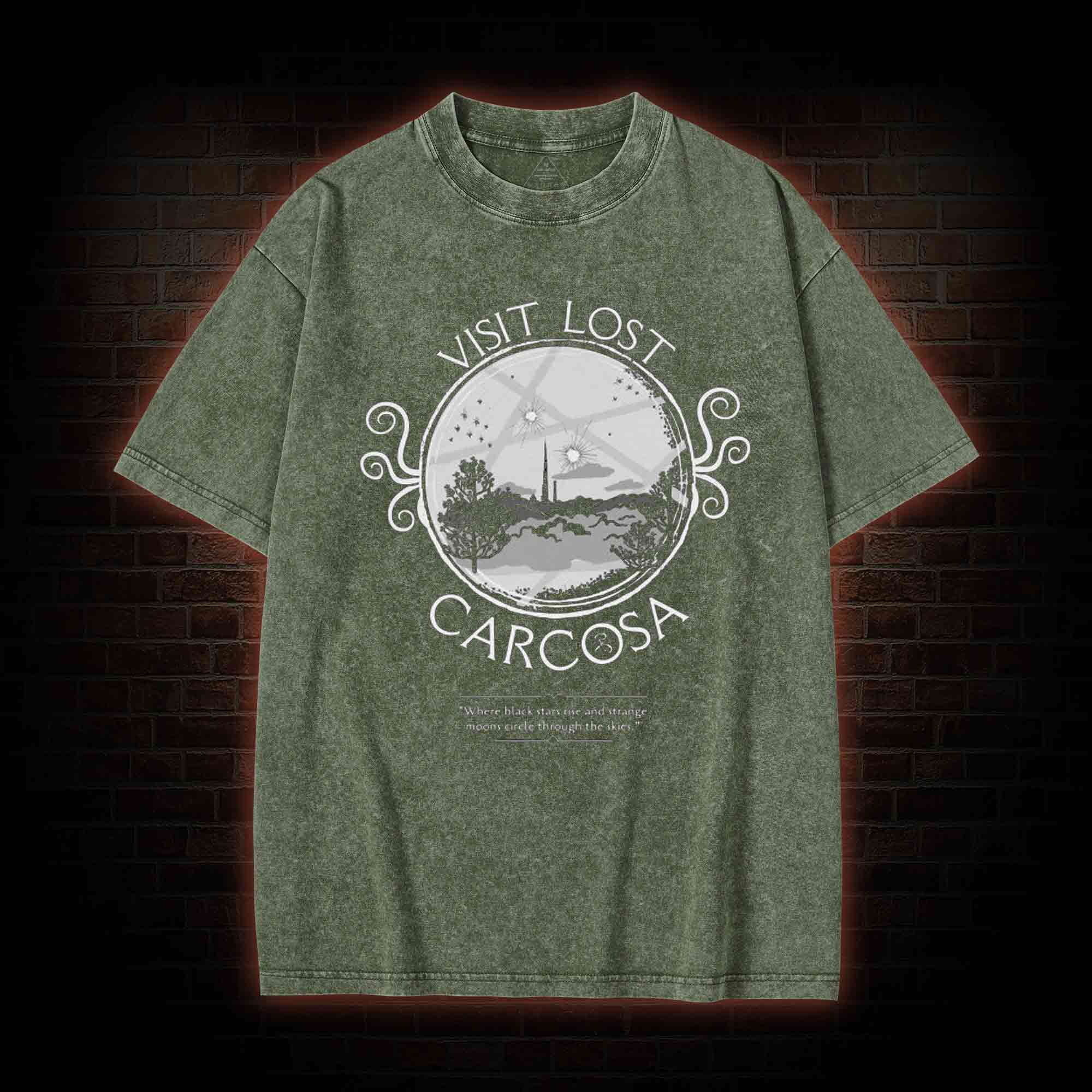 Visit Lost Carcosa Washed T-shirt