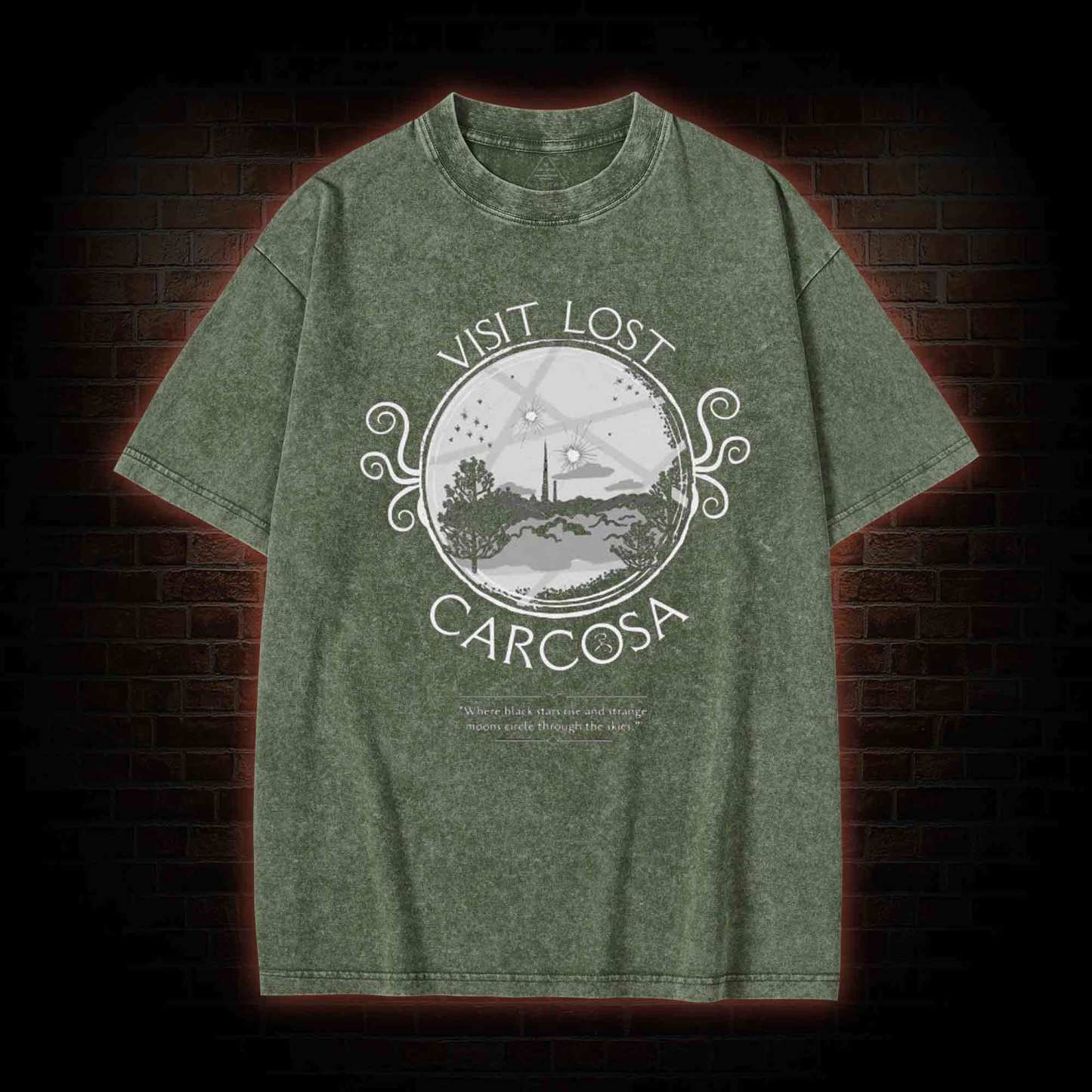 Visit Lost Carcosa Washed T-shirt