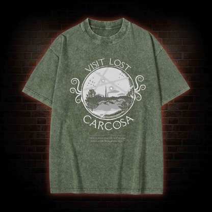 Visit Lost Carcosa Washed T-shirt