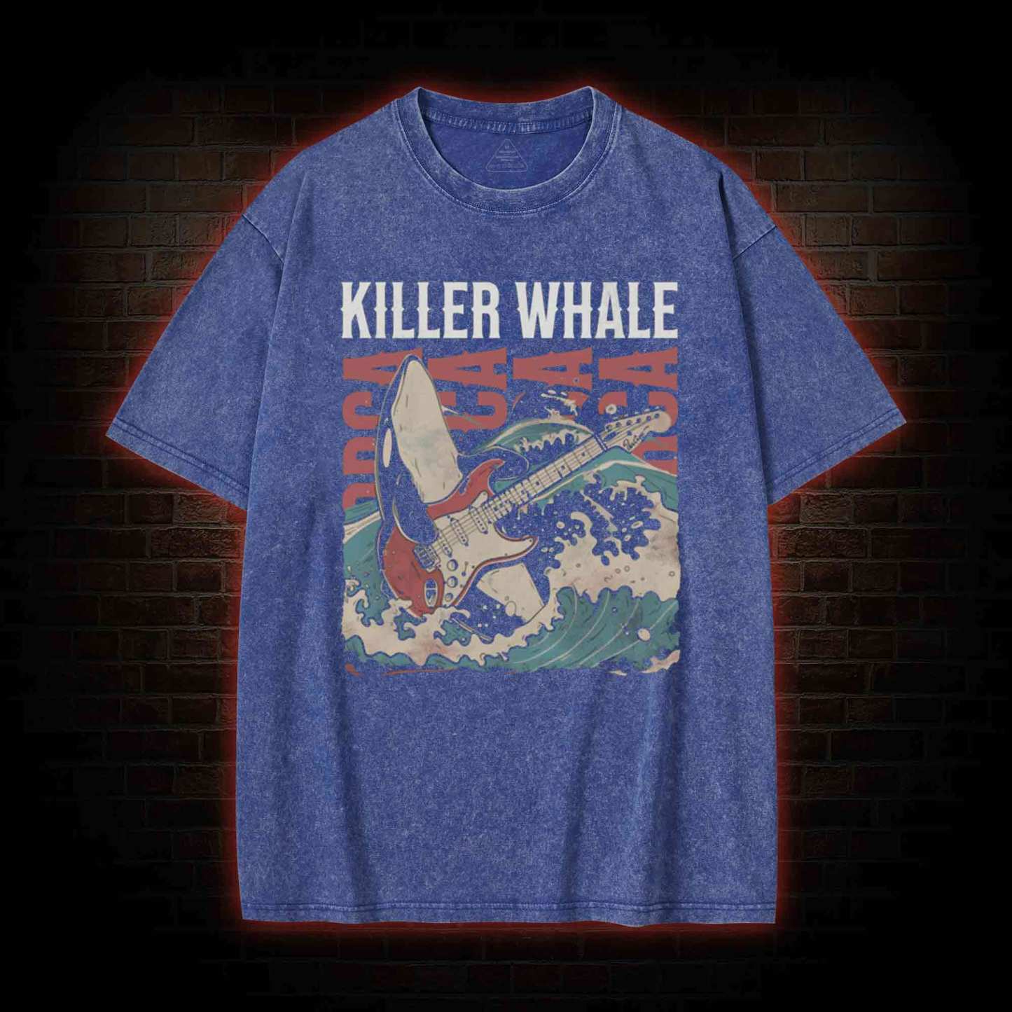 Orca Killer Whale Washed T-shirt