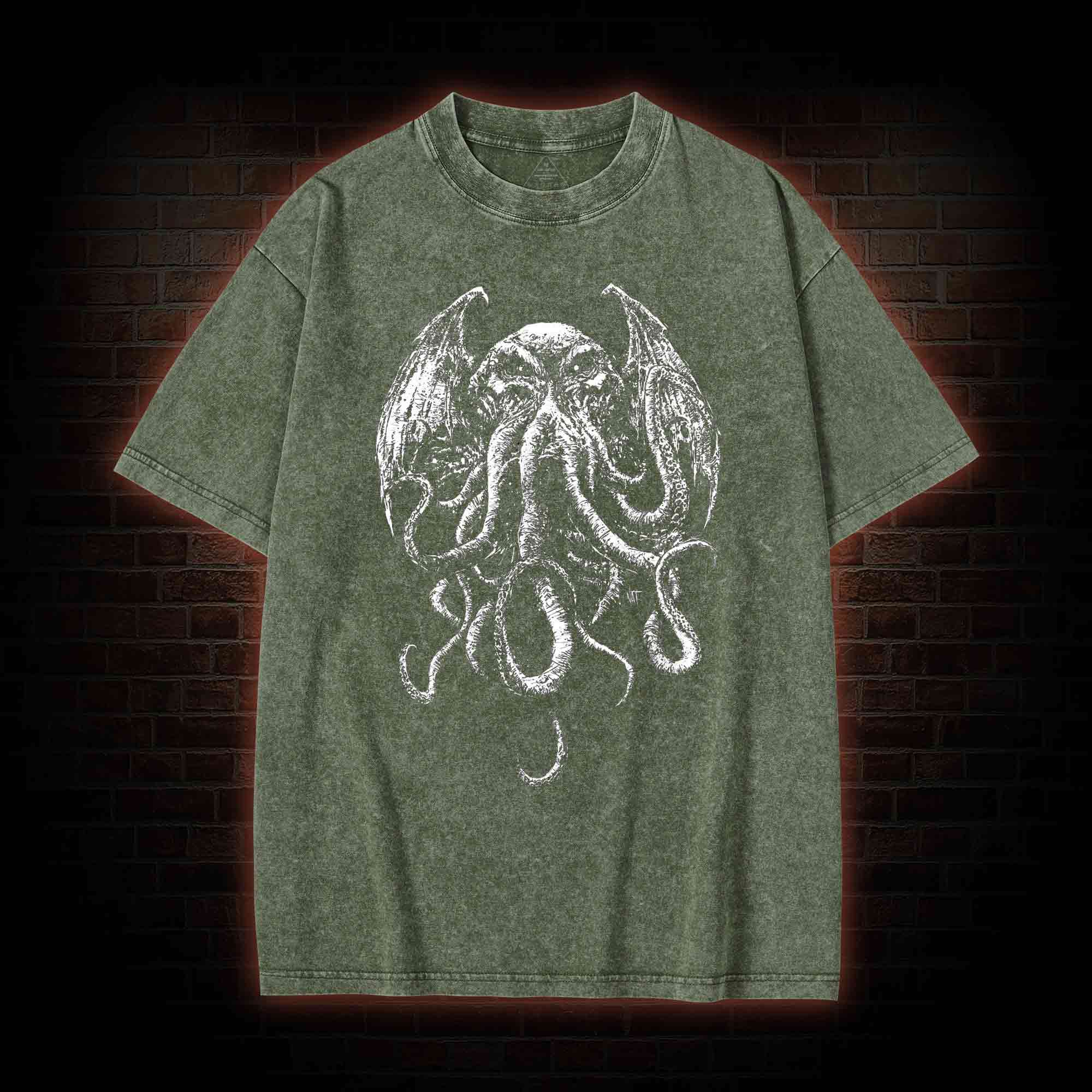 Cthulhu Occult Washed T-shirt