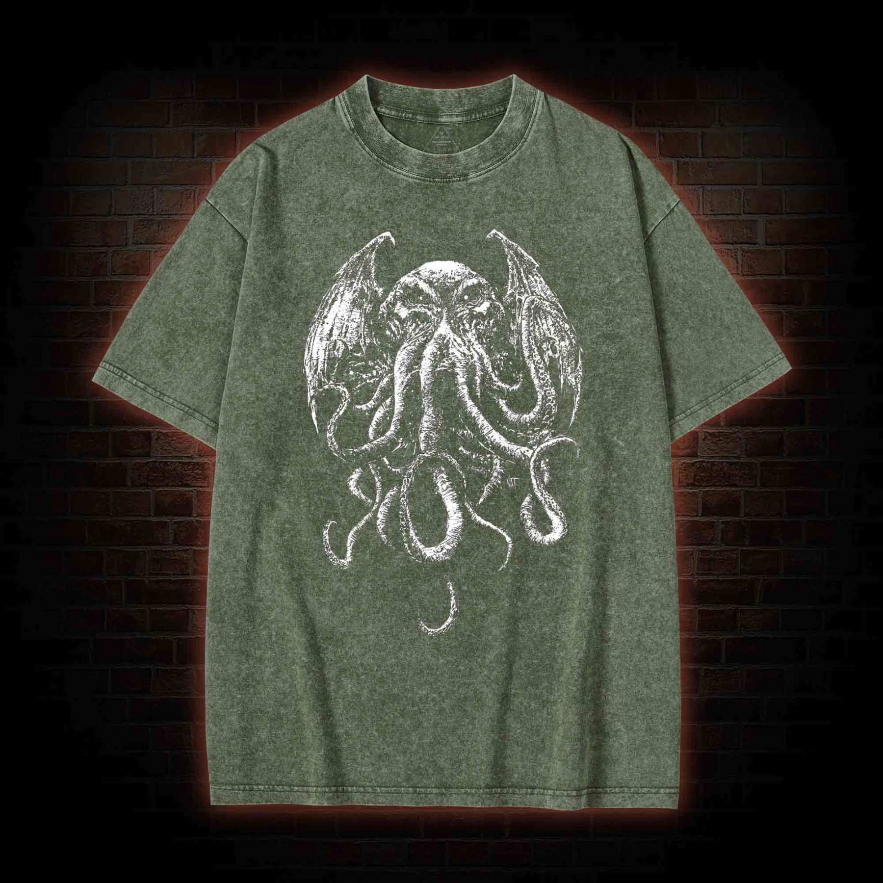 Cthulhu Occult Washed T-shirt