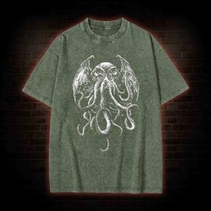 Cthulhu Occult Washed T-shirt