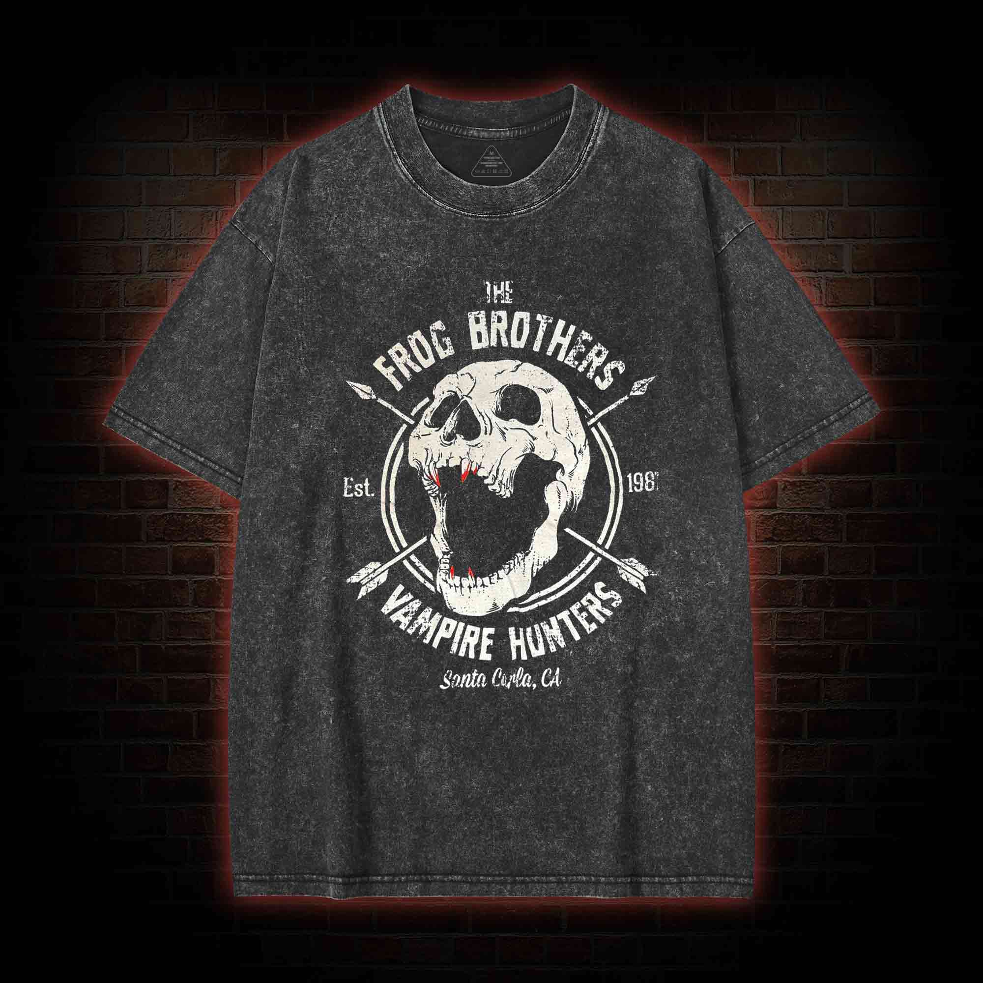 Vampire Hunters Washed T-shirt