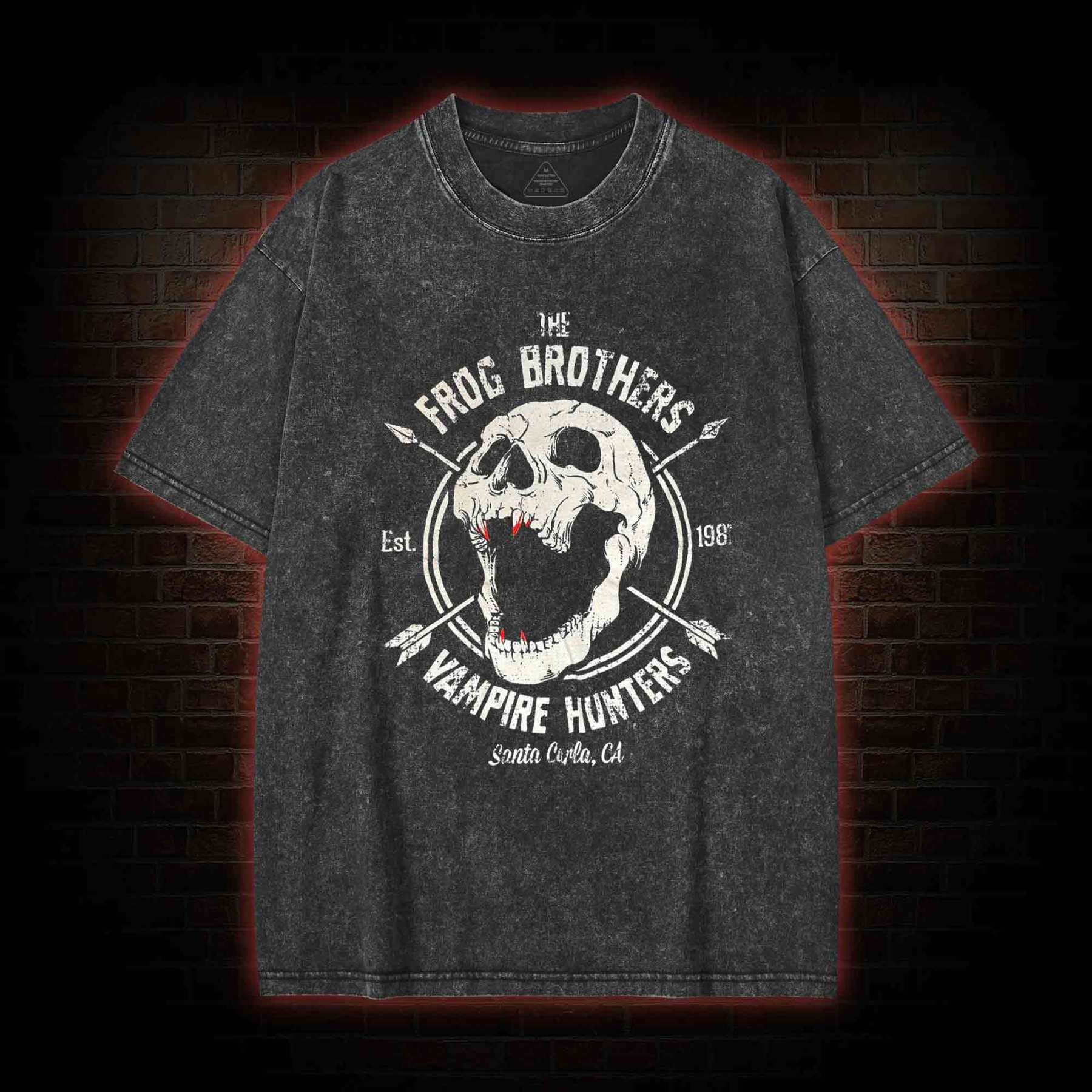 Vampire Hunters Washed T-shirt