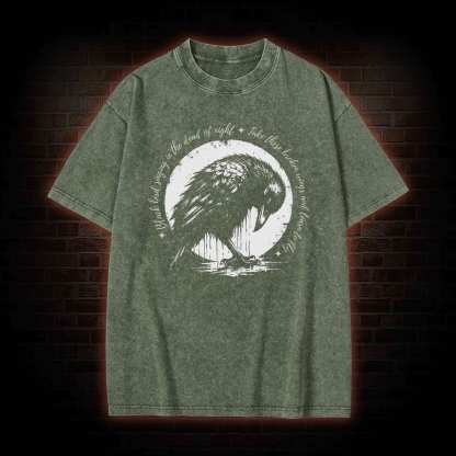 Blackbird Singing in the Dead of Night Washed T-shirt