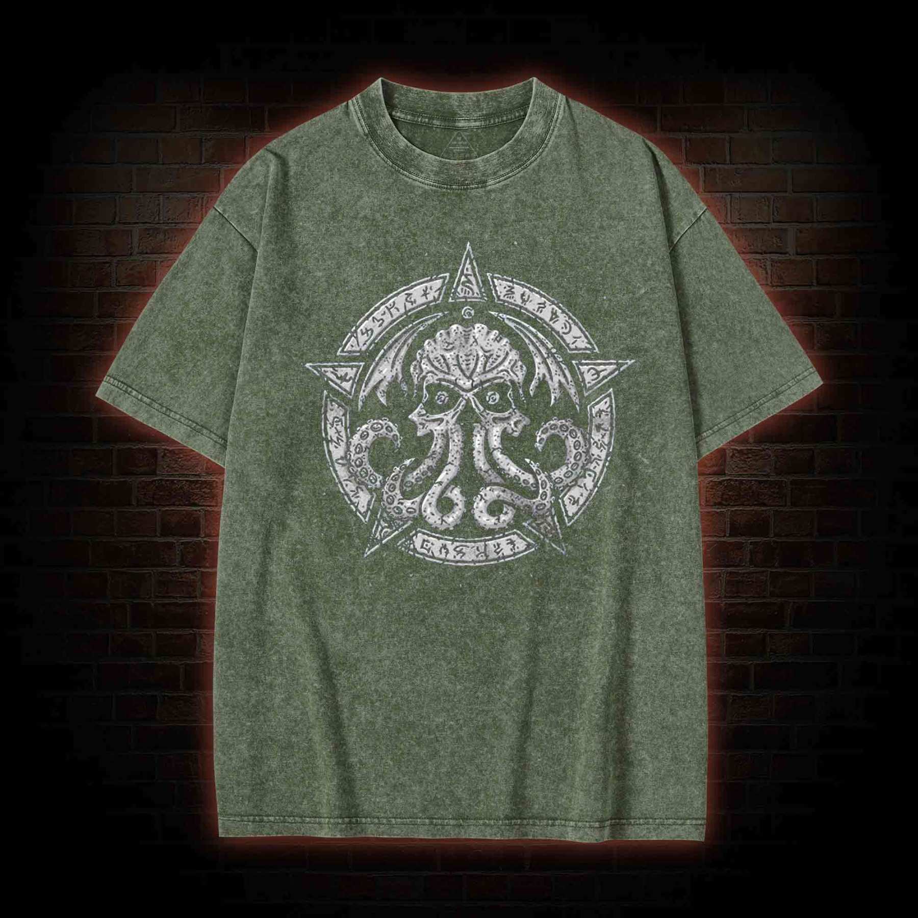 Cthulhu Fhtagn Vintage Washed T-shirt