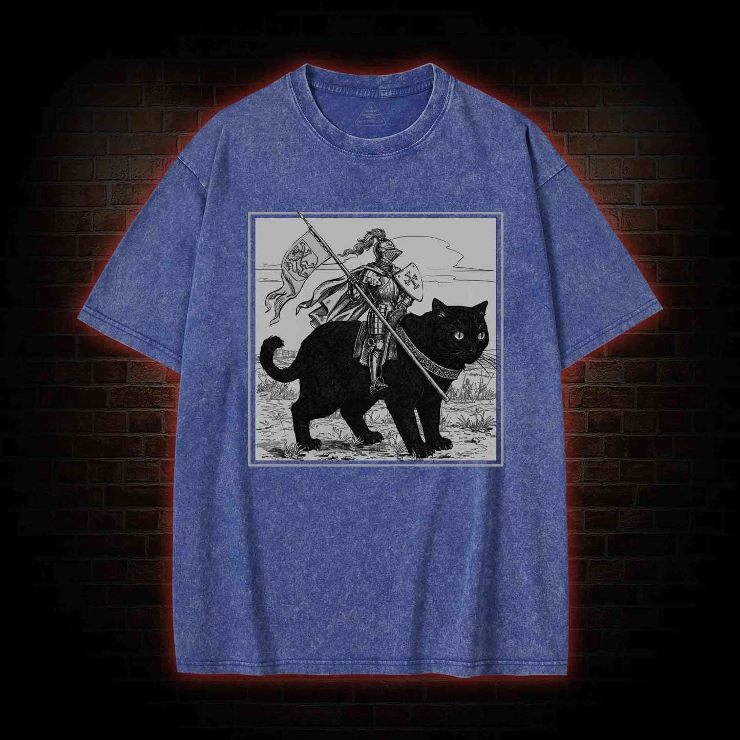 Medieval Knight Washed T-shirt