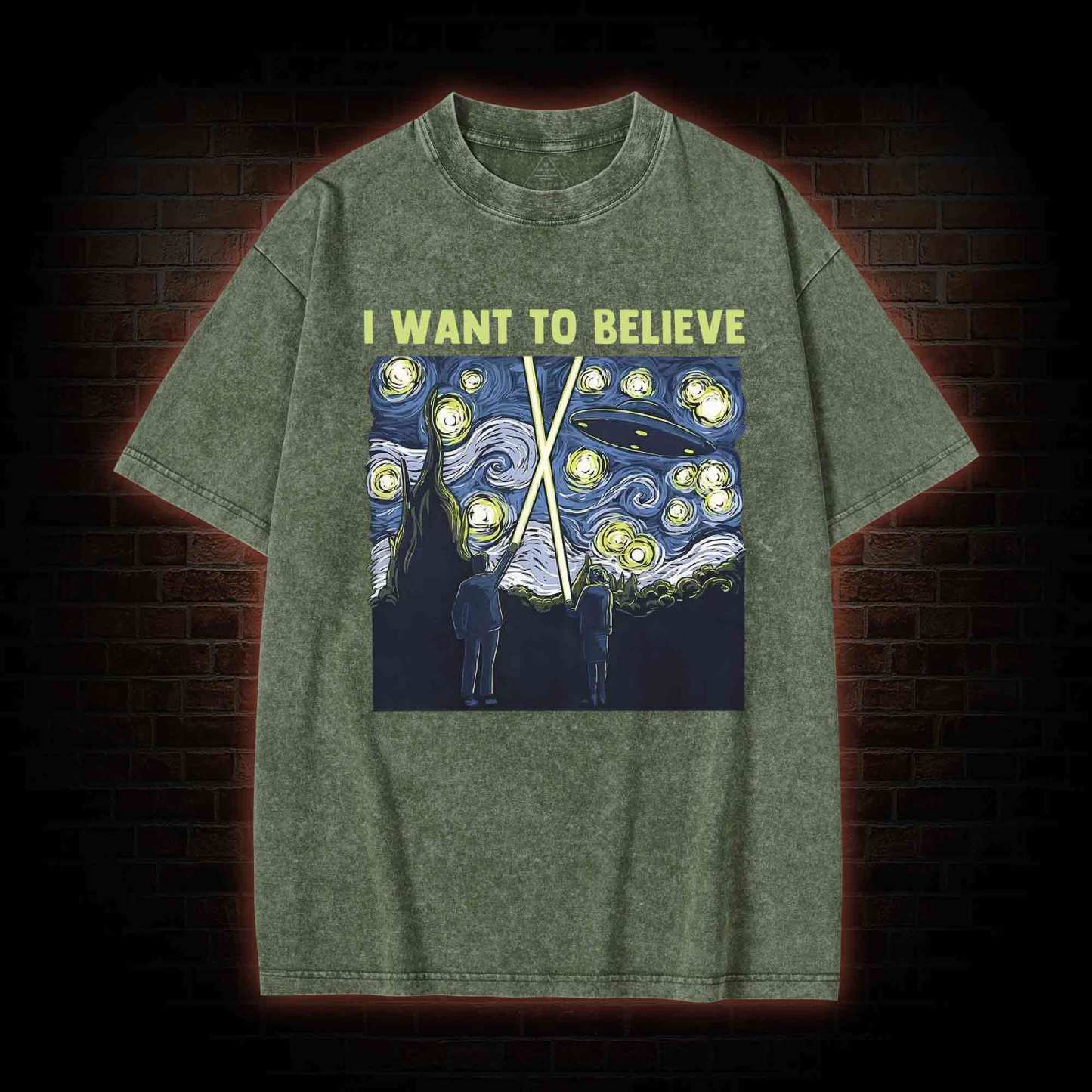 I Want to Believe Washed T-shirt