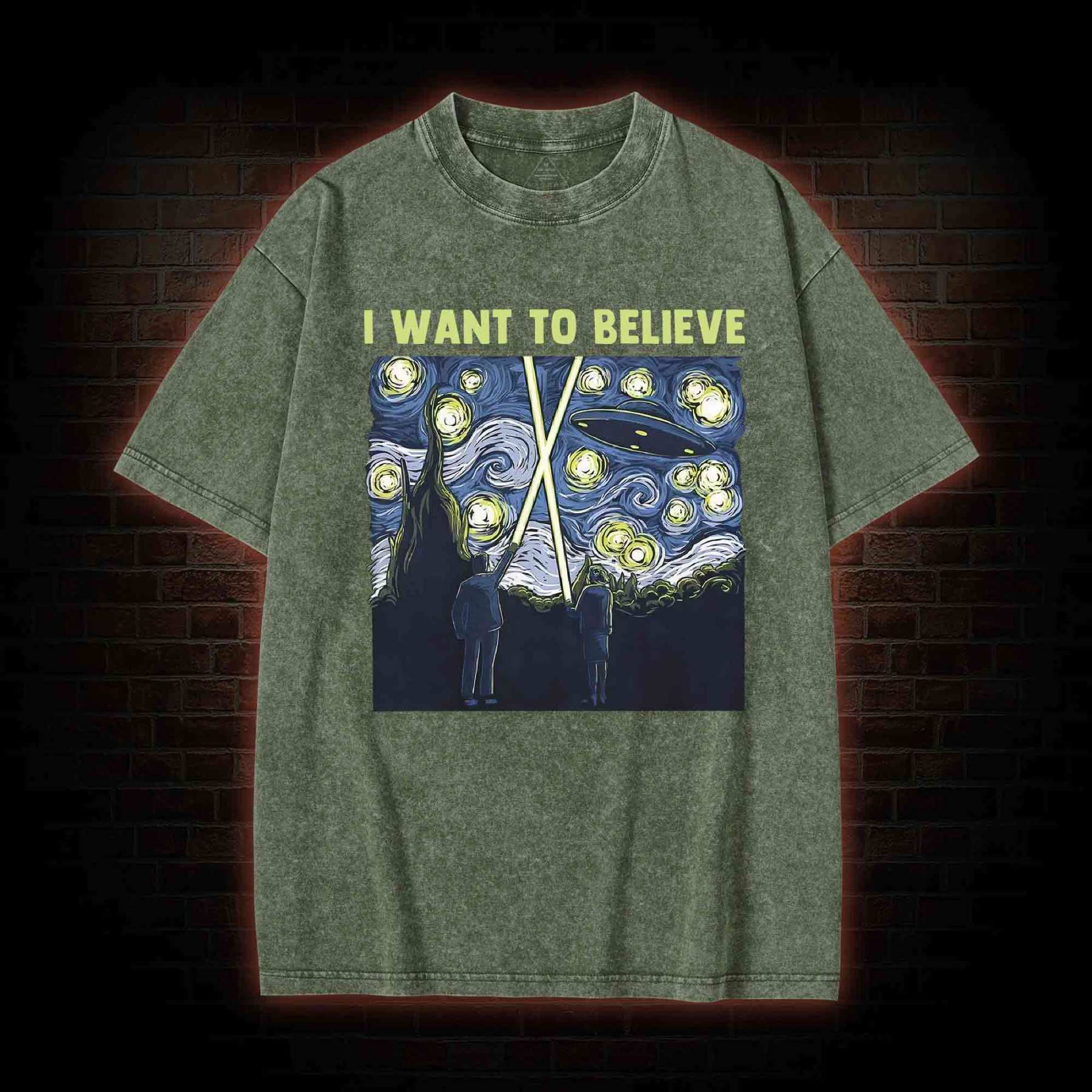 I Want to Believe Washed T-shirt