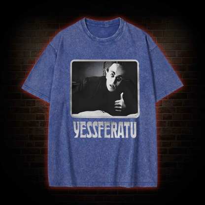 Funny Yessferatu Washed T-shirt