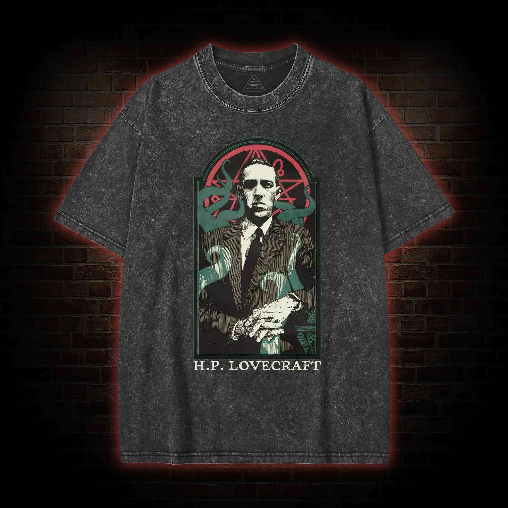Lovecraft Cthulhu Washed T-shirt