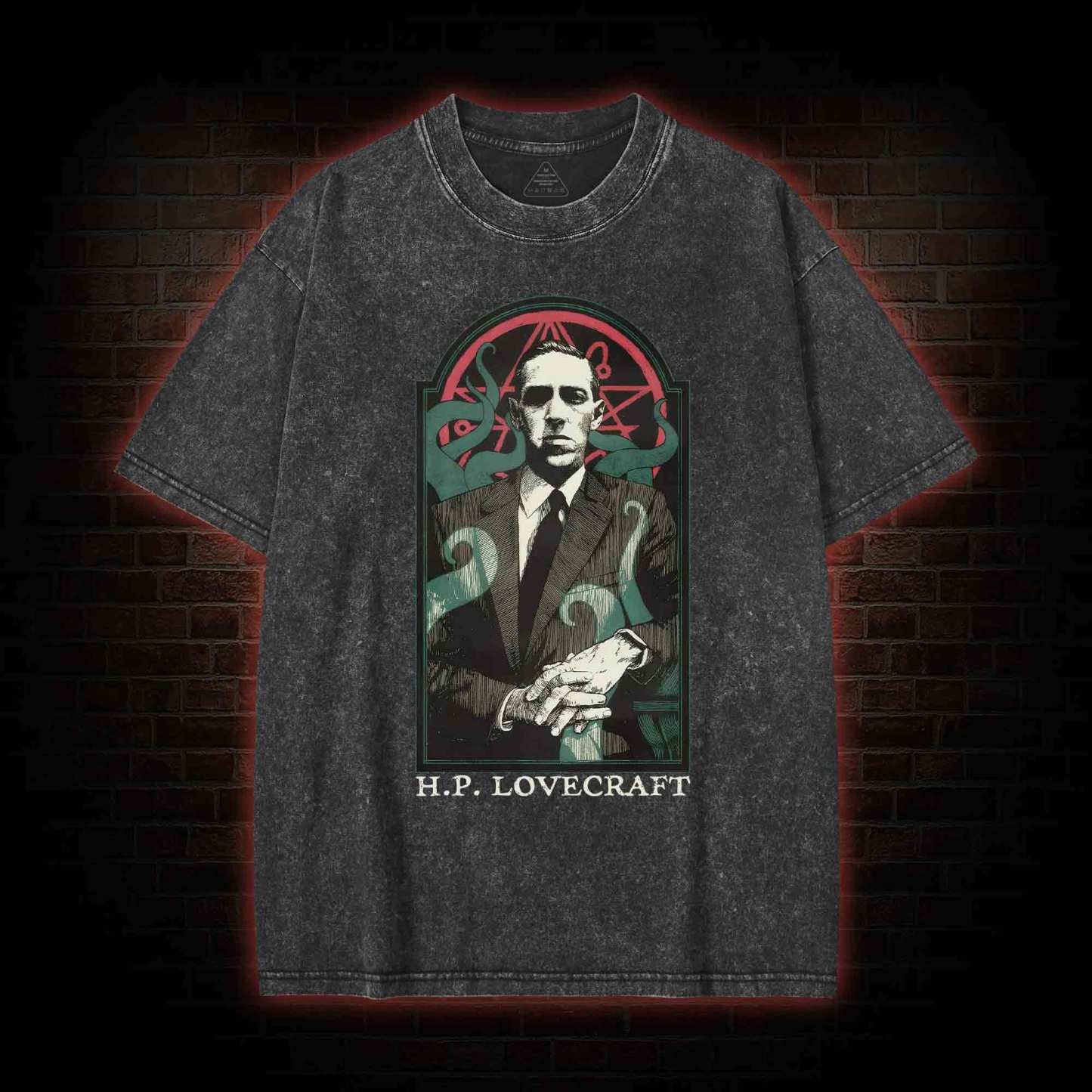 Lovecraft Cthulhu Washed T-shirt