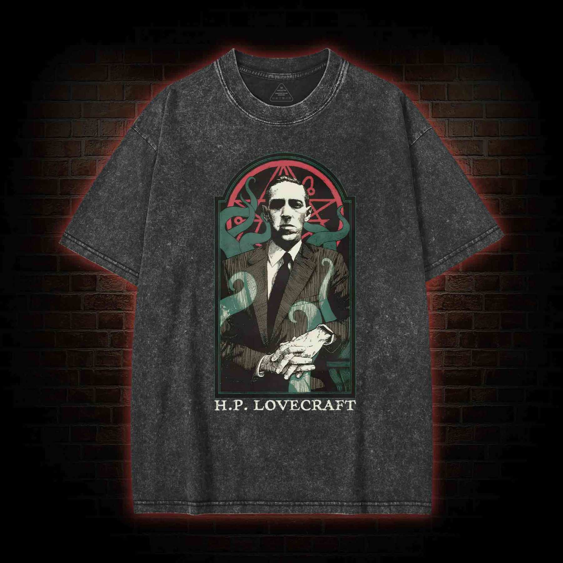 Lovecraft Cthulhu Washed T-shirt