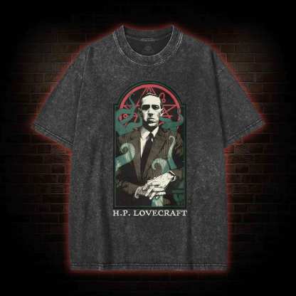 Lovecraft Cthulhu Washed T-shirt