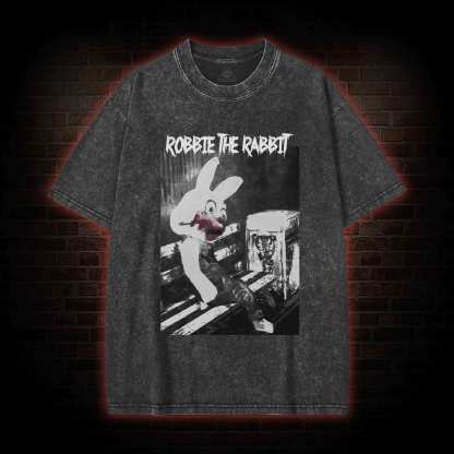 Rabbit Mascot Washed T-shirt