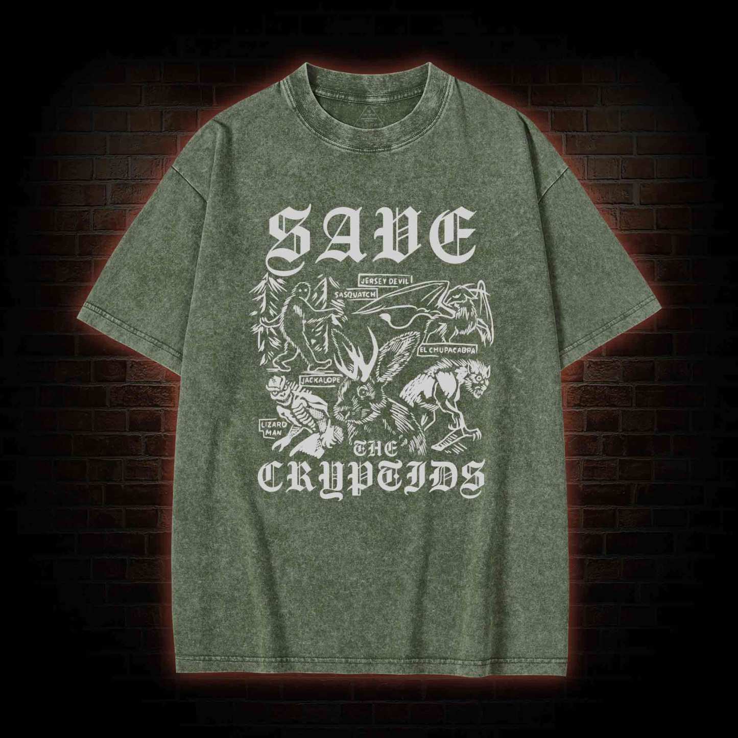 Save the Cryptids Washed T-shirt