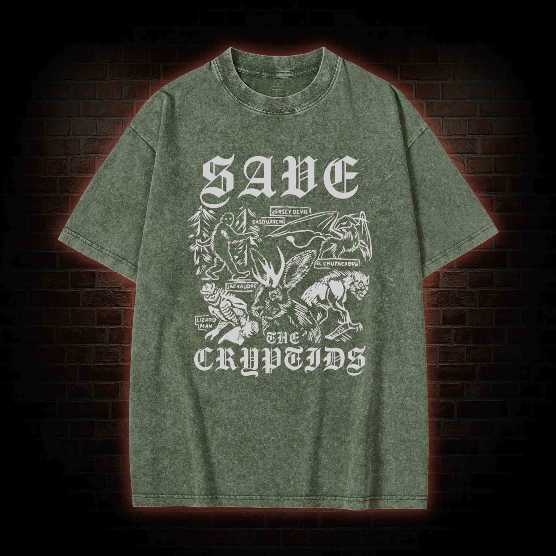 Save the Cryptids Washed T-shirt