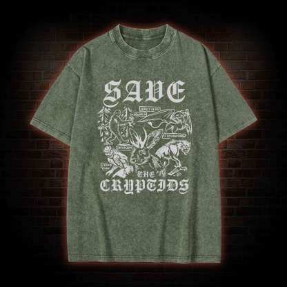 Save the Cryptids Washed T-shirt