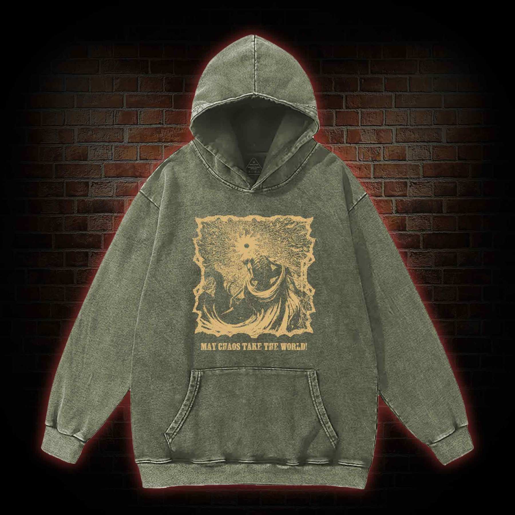 May Chaos Take The World Washed Hoodie