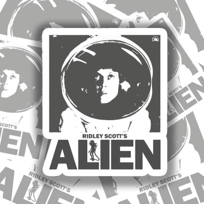 Retro Alien Sticker