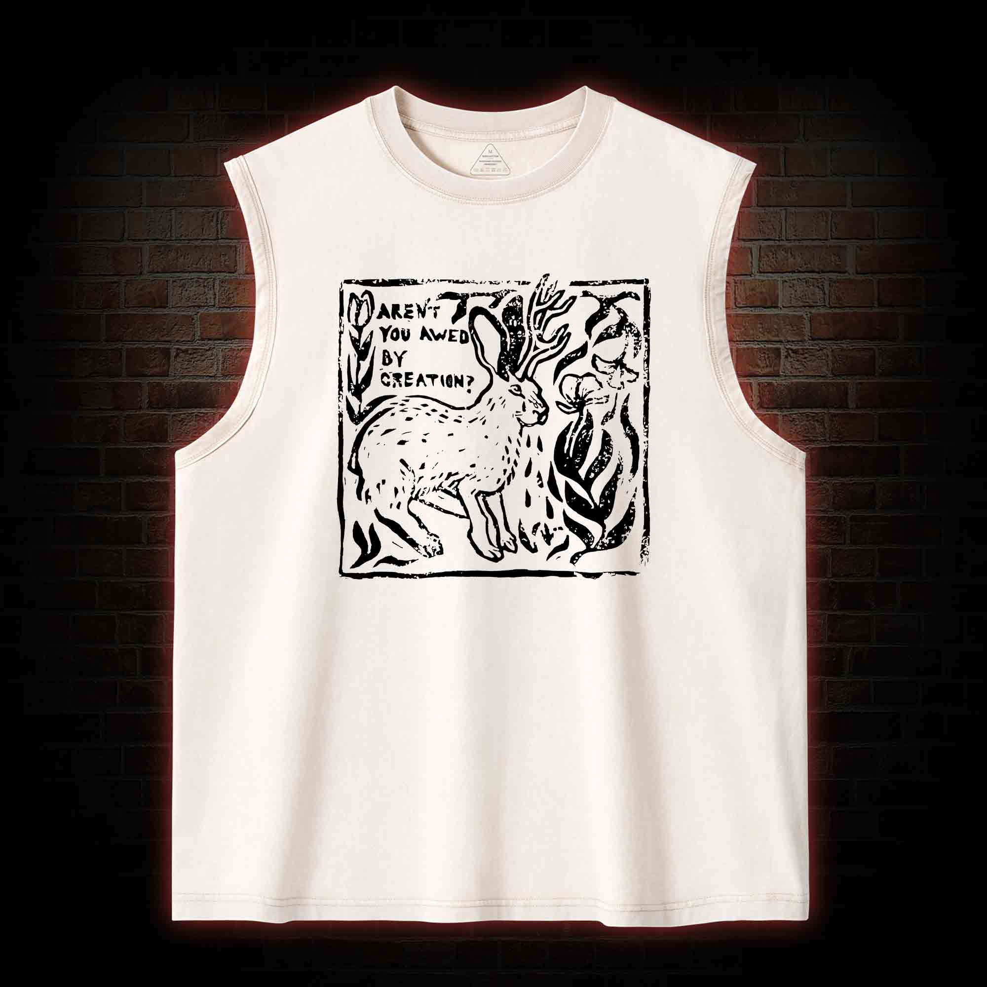 Aren't You Awed by Creation Washed Tank Top