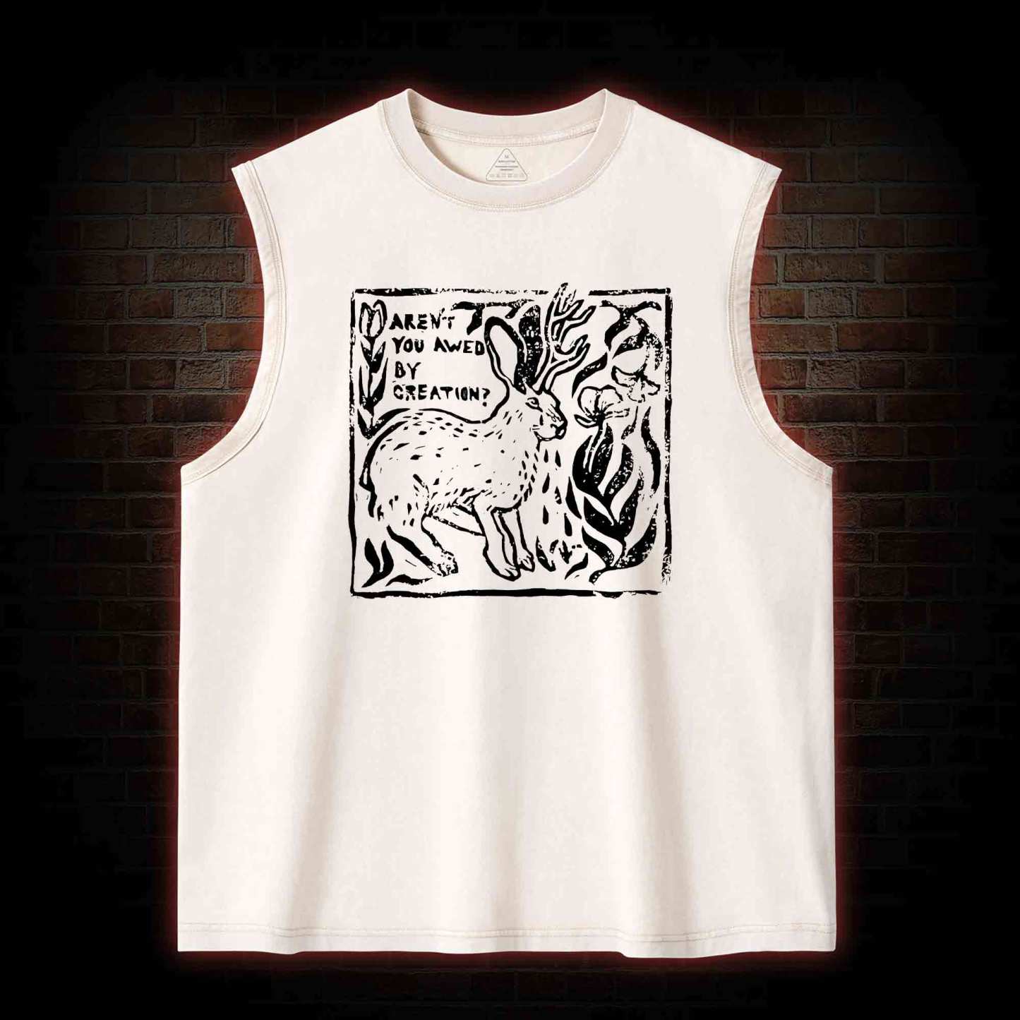 Aren't You Awed by Creation Washed Tank Top